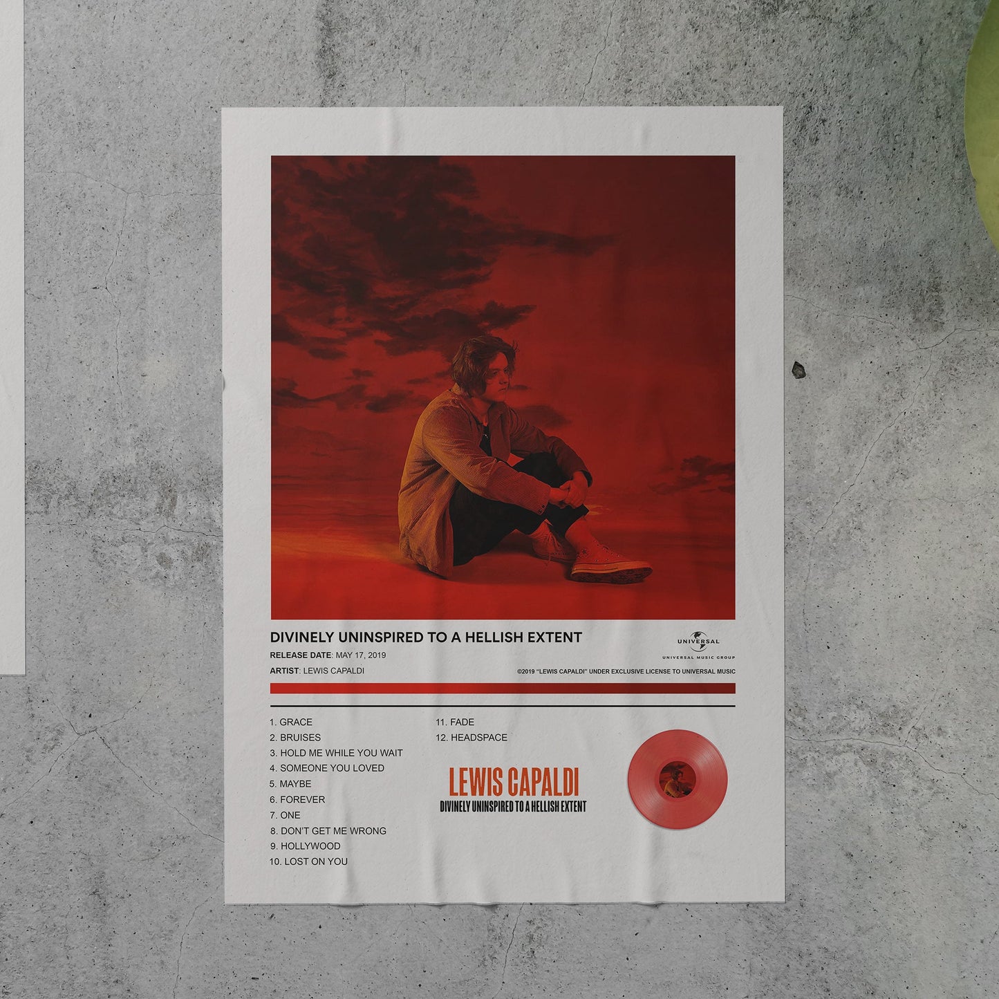 Lewis Capaldi Divinely Uninspired To A Hellish Extent Album Poster