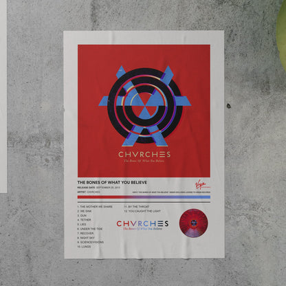 CHVRCHES THE BONES OF WHAT YOU BELIEVE Album Poster