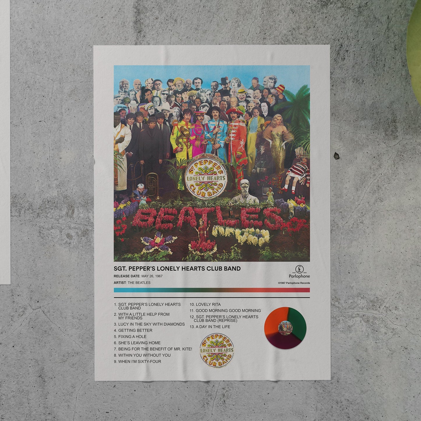 The Beatles SGT. PEPPER'S LONELY HEARTS CLUB BAND Album Poster