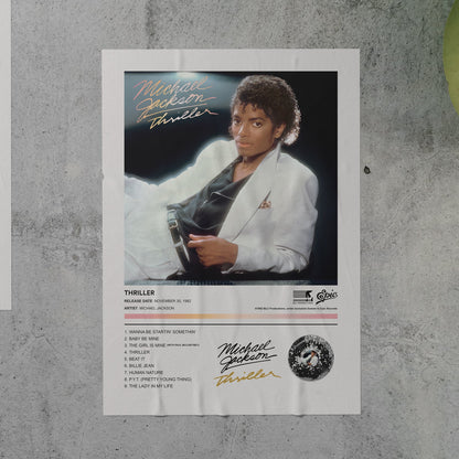 Michael Jackson THRILLER Album Poster