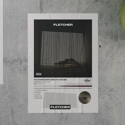 Fletcher YOU RUINED NEW YORK CITY FOR ME Album Poster