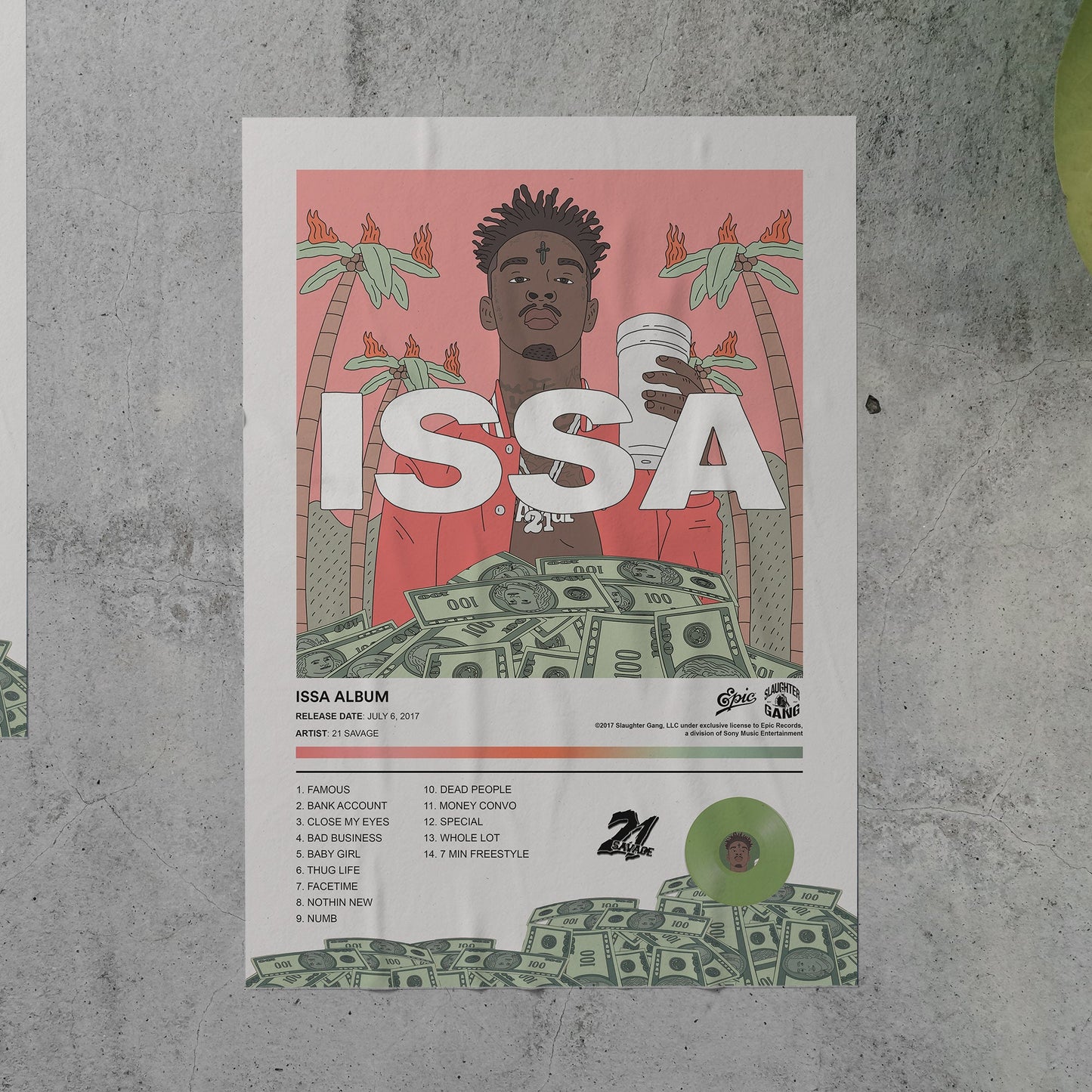 21 Savage ISSA ALBUM Album Poster