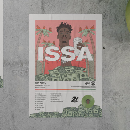 21 Savage ISSA ALBUM Album Poster