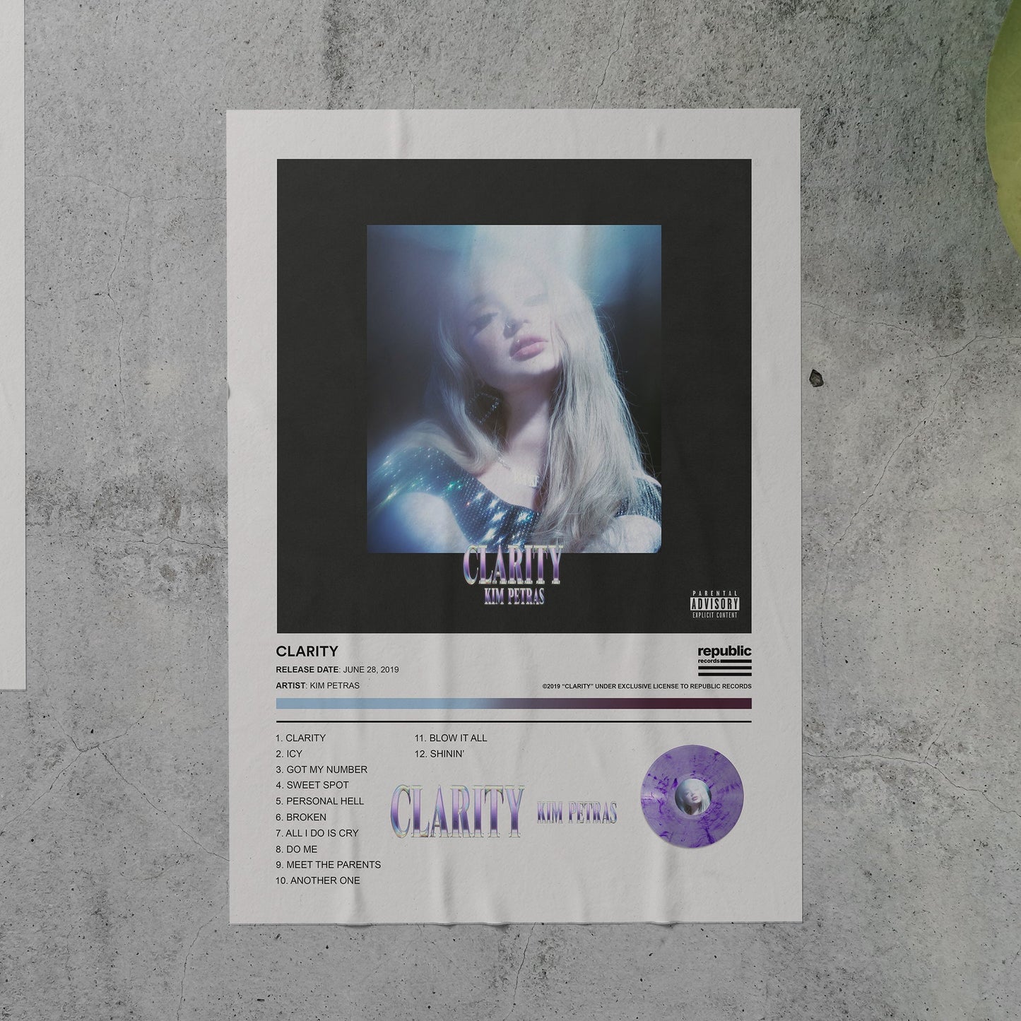 Kim Petras CLARITY Album Poster