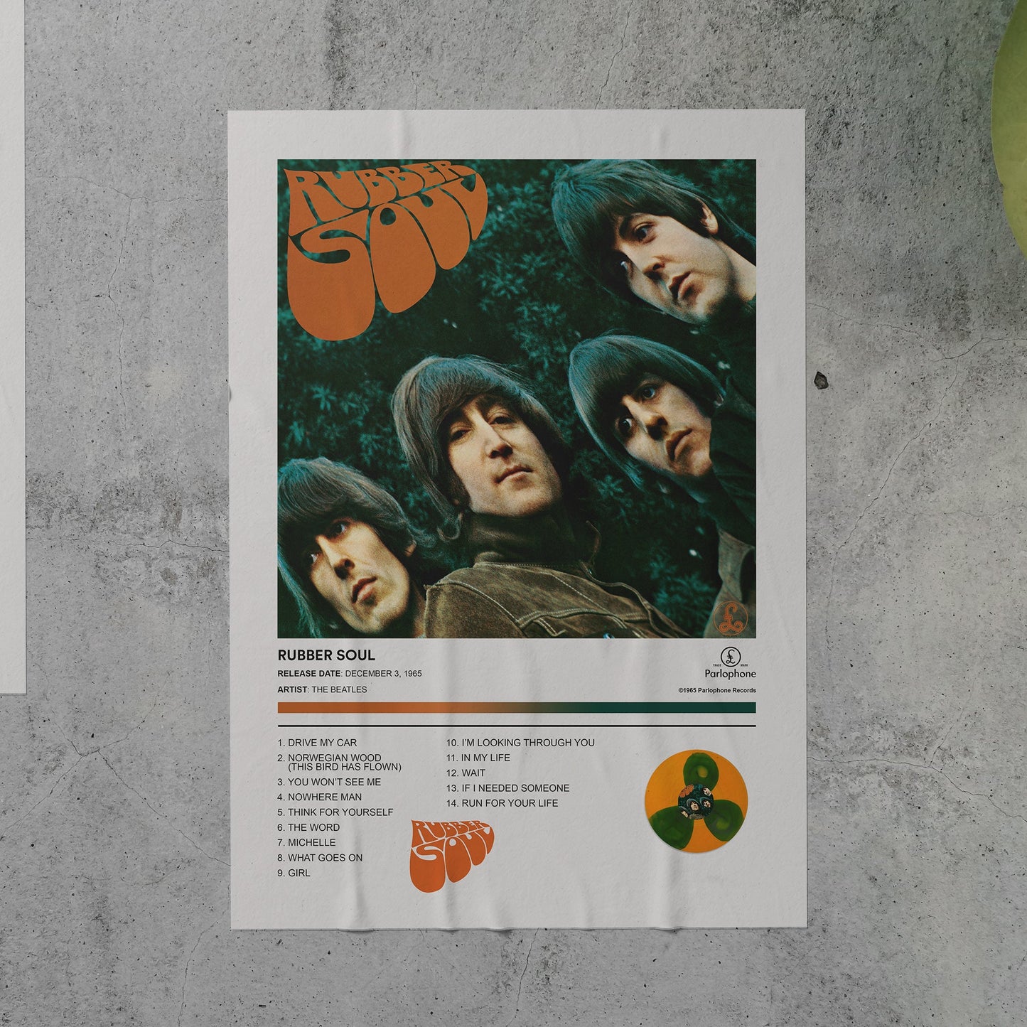 The Beatles RUBBER SOUL Album Poster