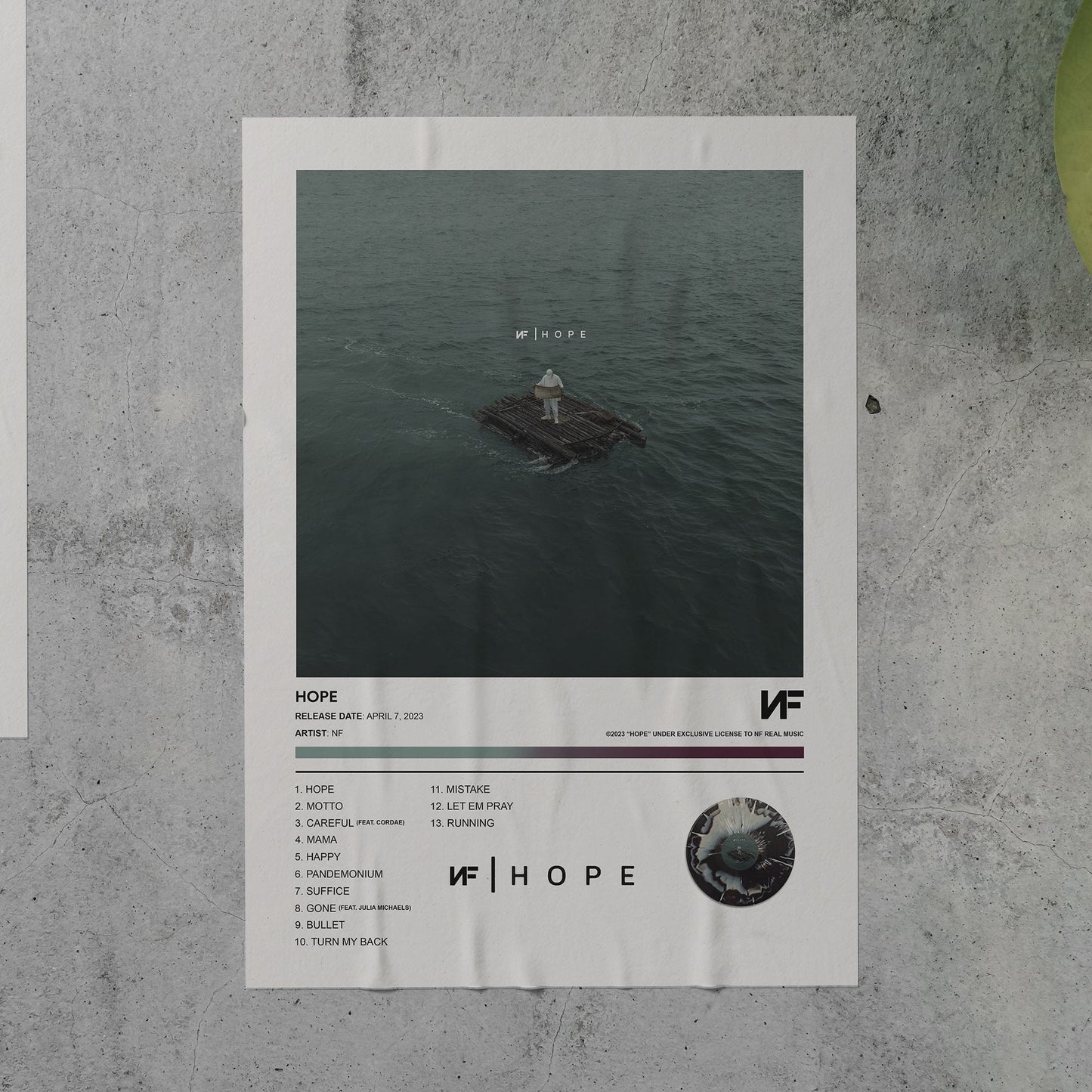 NF HOPE Album Poster