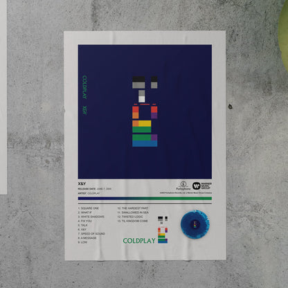 Coldplay X&Y Album Poster