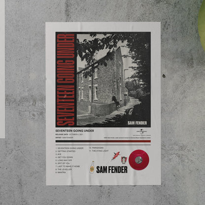 Sam Fender SEVENTEEN GOING UNDER Album Poster