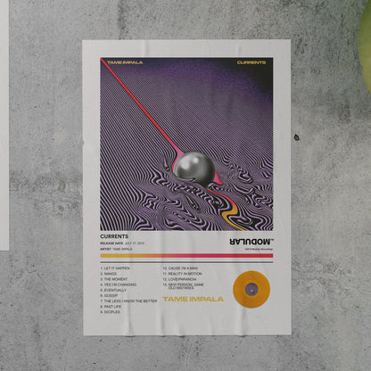 Tame Impala CURRENTS Album Poster