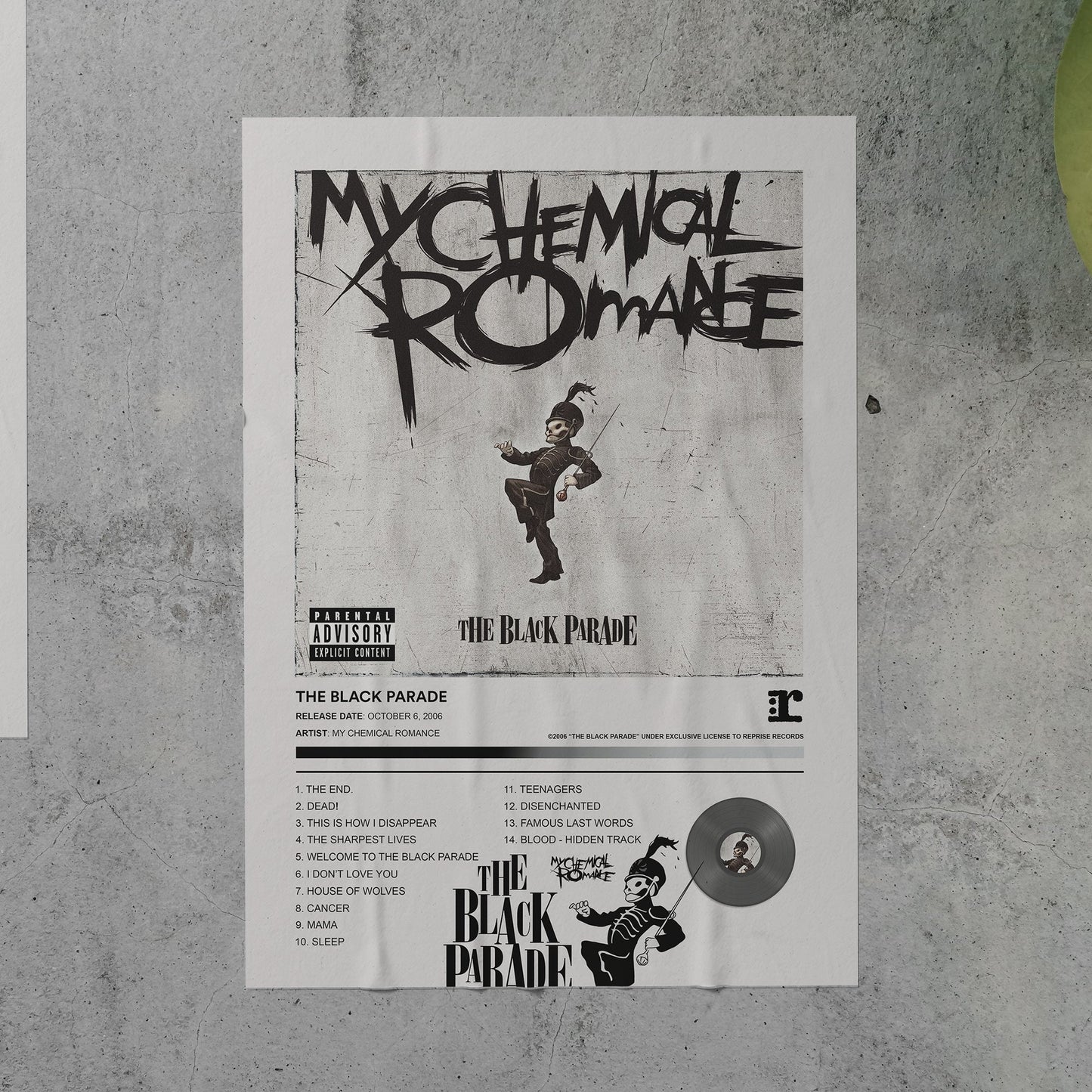 My Chemical Romance THE BLACK PARADE Album Poster