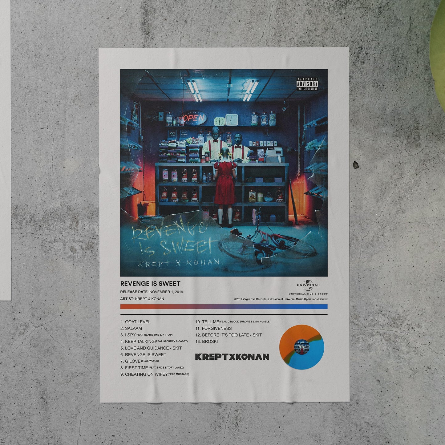 Krept & Konan REVENGE IS SWEET Album Poster