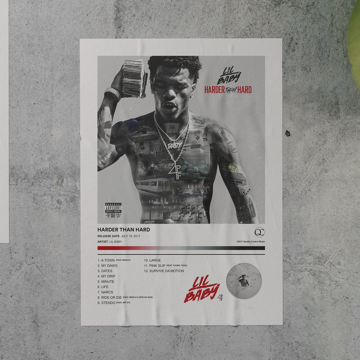 Lil Baby HARDER THAN HARD Album Poster