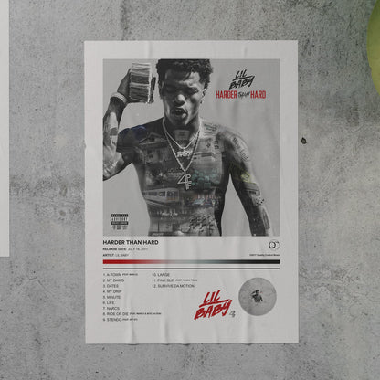 Lil Baby HARDER THAN HARD Album Poster
