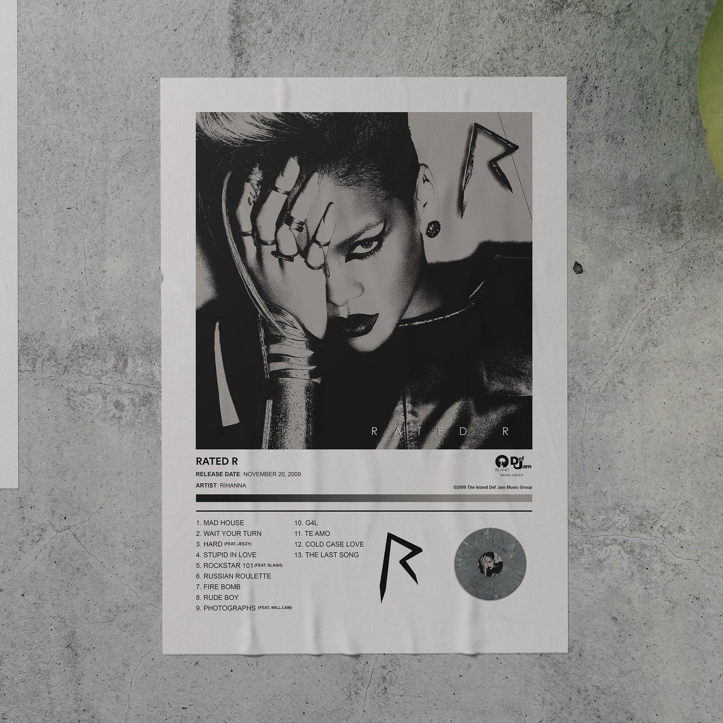 Rihanna RATED R Album Poster
