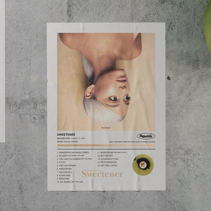 Ariana Grande SWEETENER Album Poster