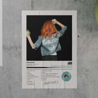Paramore PARAMORE Album Poster