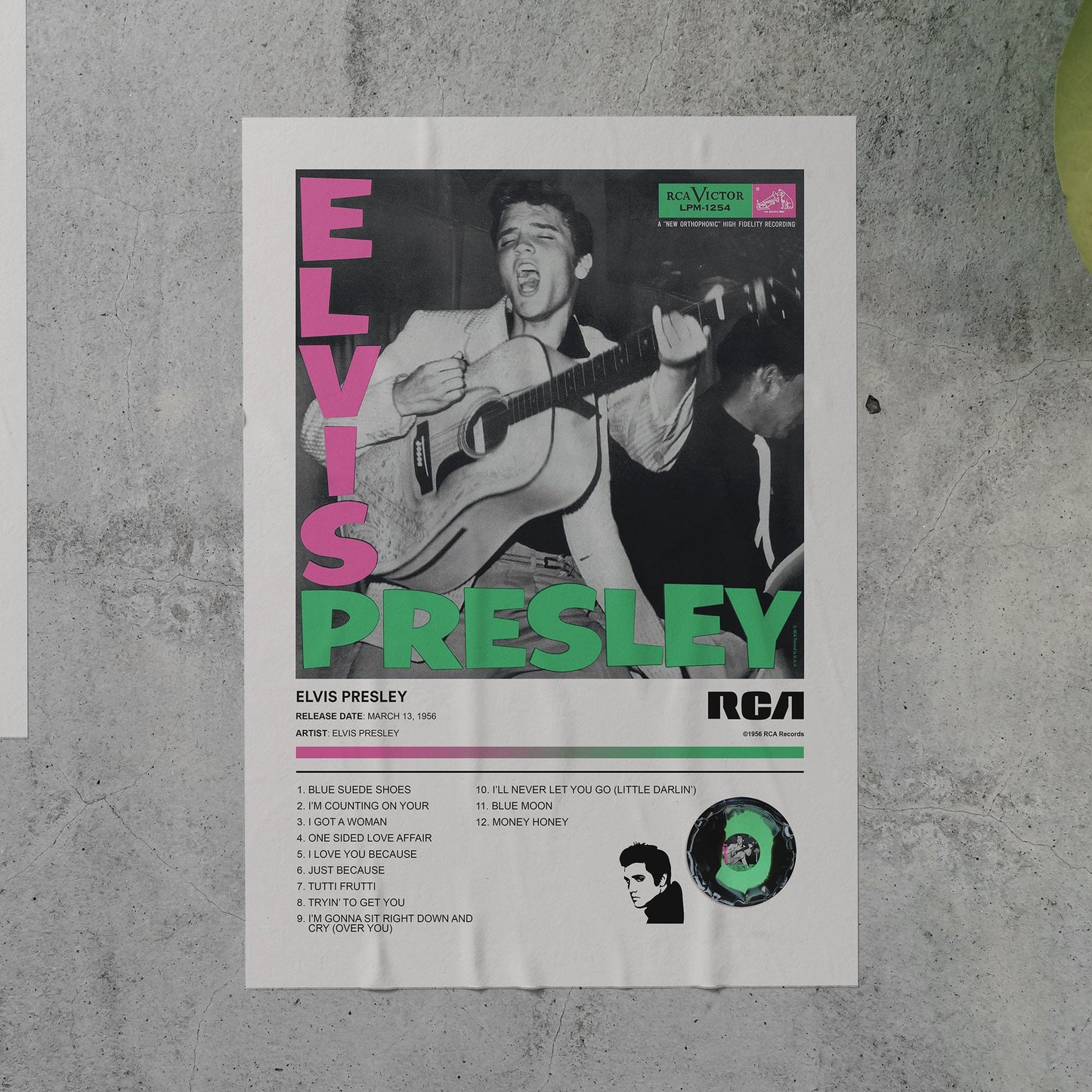 Elvis Presley ELVIS PRESLEY Album Poster