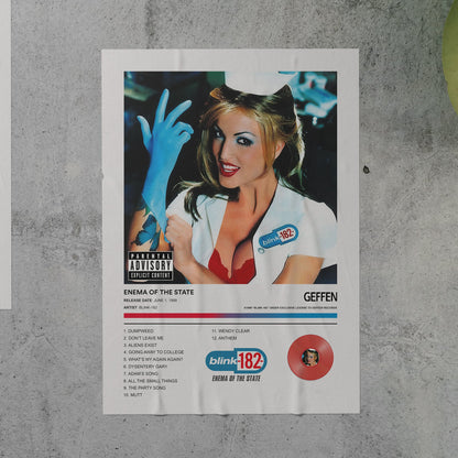 Blink-182 ENEMA OF THE STATE Album Poster