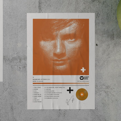 Ed Sheeran PLUS Album Poster