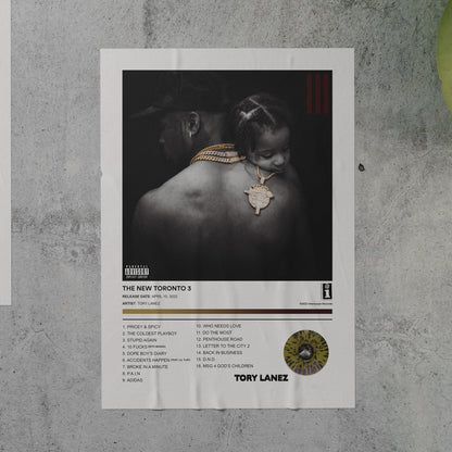 Tory Lanez THE NEW TORONTO 3 Album Poster