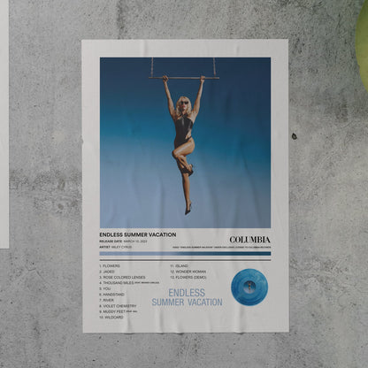 Miley Cyrus ENDLESS SUMMER VACATION Album Poster