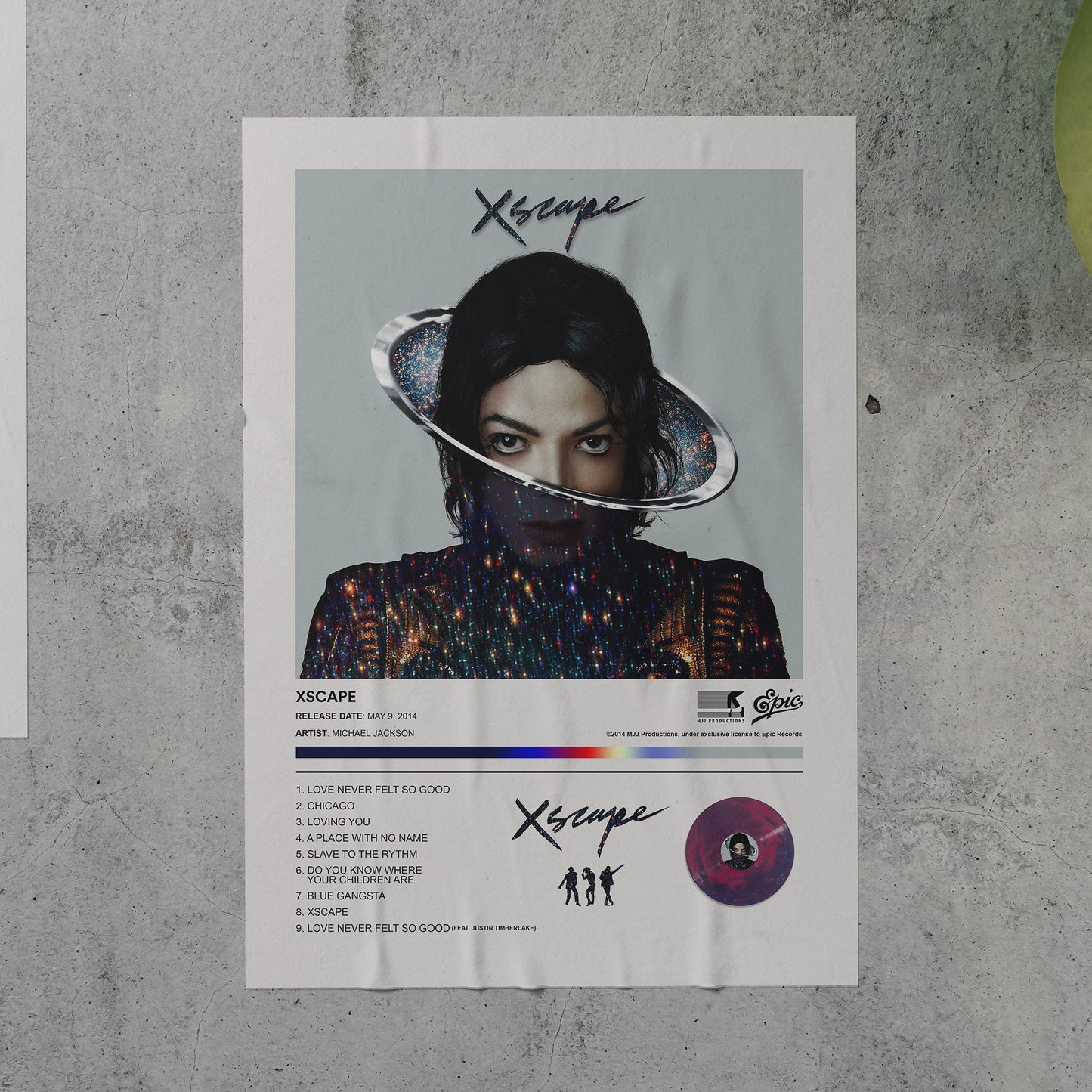 Michael Jackson XSCAPE Album Poster