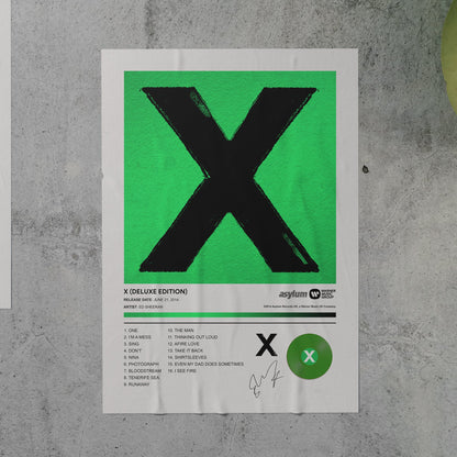 Ed Sheeran MULTIPLY Album Poster