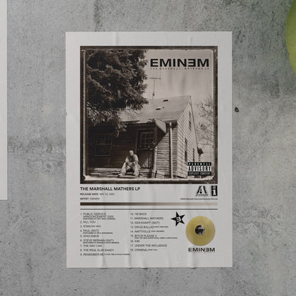 Eminem THE MARSHALL MATHERS LP Album Poster