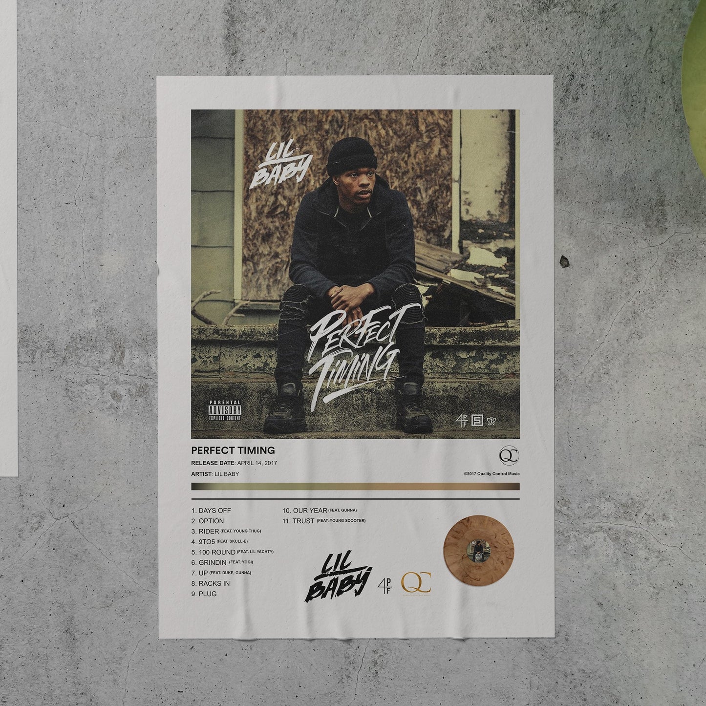 Lil Baby PERFECT TIMING Album Poster