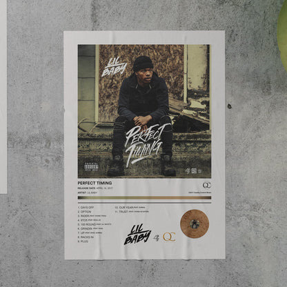 Lil Baby PERFECT TIMING Album Poster