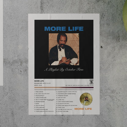 Drake MORE LIFE Album Poster