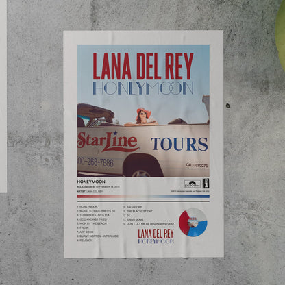 Lana Del Rey HONEYMOON Album Poster
