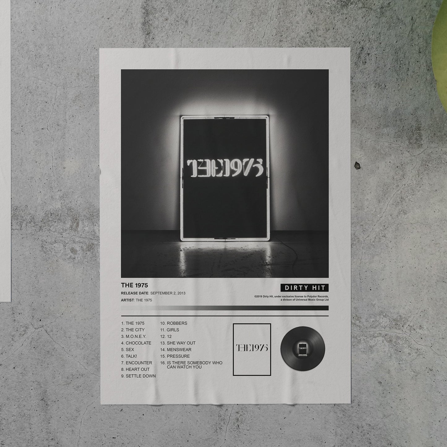 The 1975 THE 1975 Album Poster