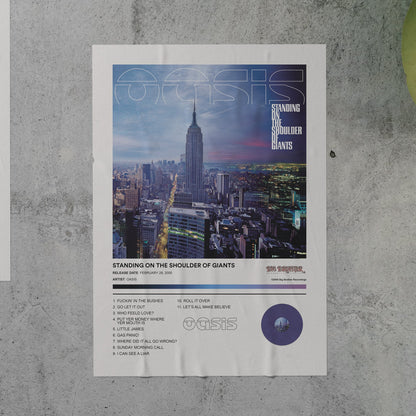 Oasis STANDING OF THE SHOULDER OF GIANTS Album Poster