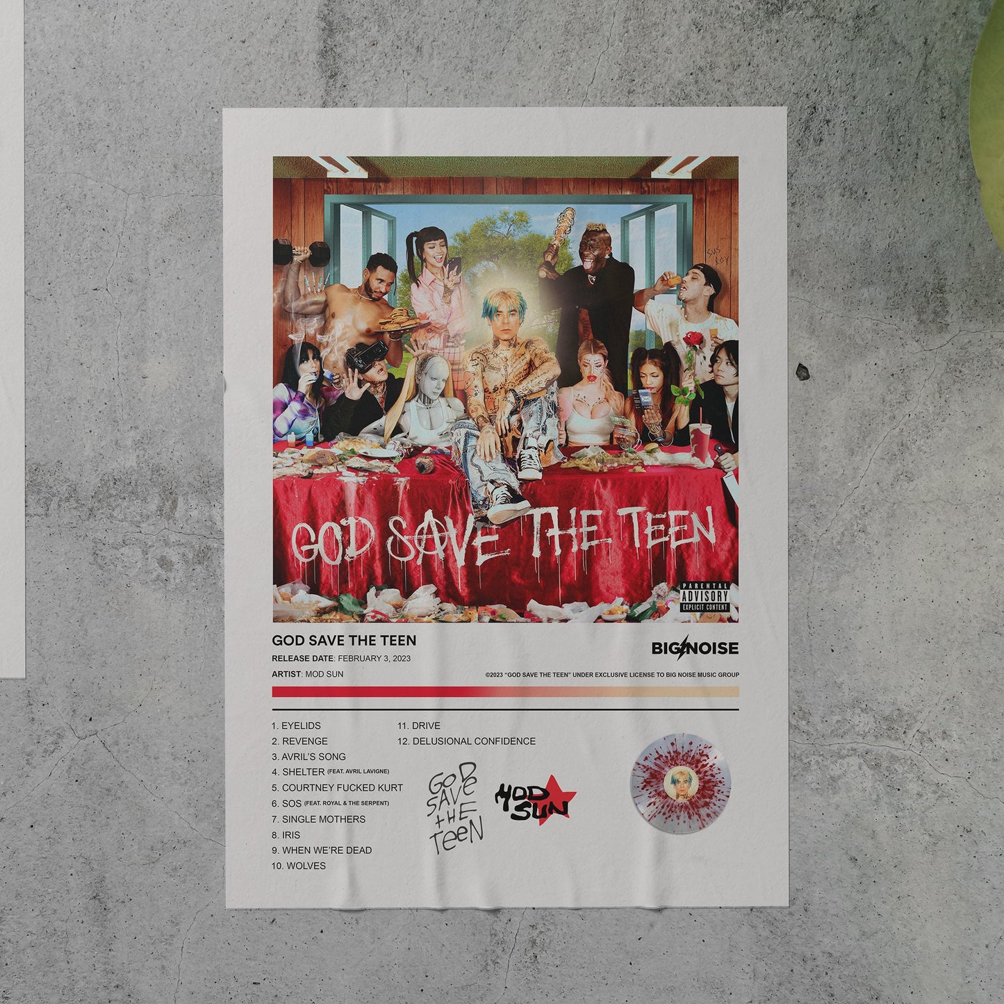 MOD SUN GOD SAVE THE TEEN Album Poster