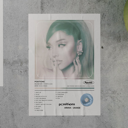 Ariana Grande POSITIONS Album Poster