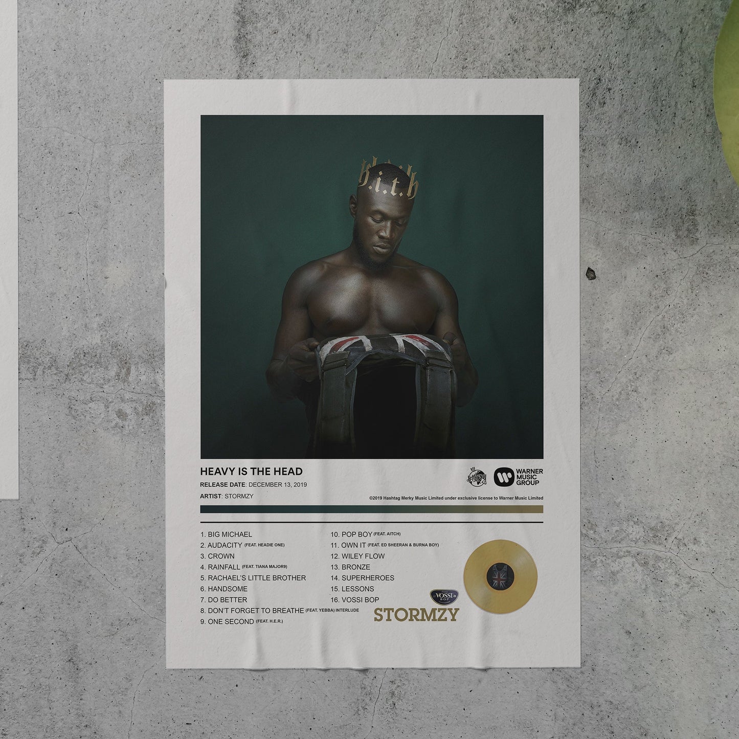 Stormzy HEAVY IS THE HEAD Album Poster