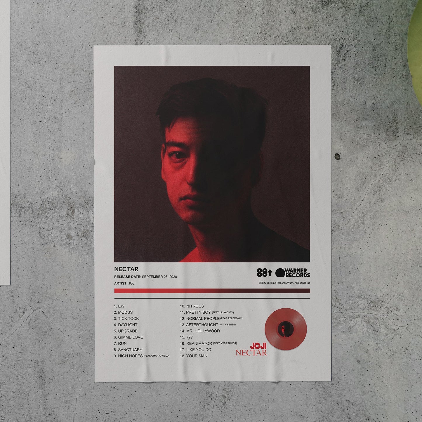 Joji NECTAR Album Poster