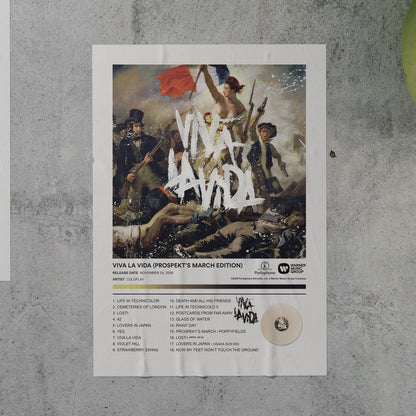 Coldplay VIVA LA VIDA Album Poster