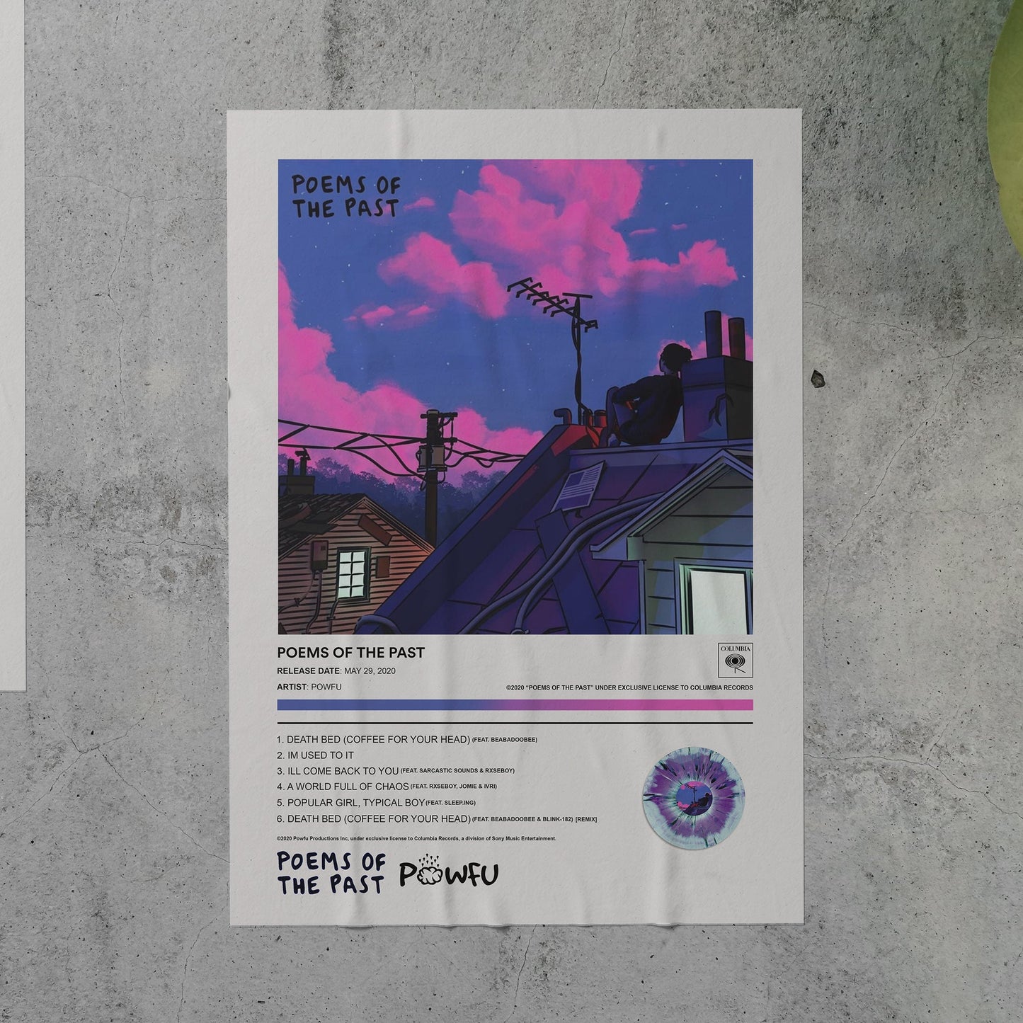 Powfu POEMS OF THE PAST Album Poster