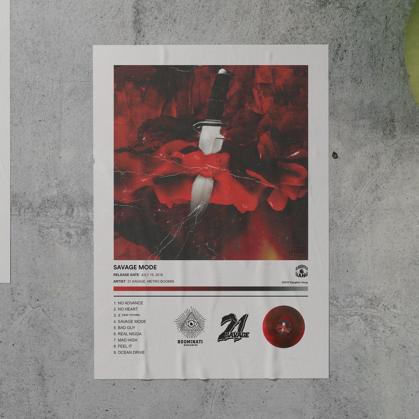 21 Savage & Metro Boomin SAVAGE MODE Album Poster