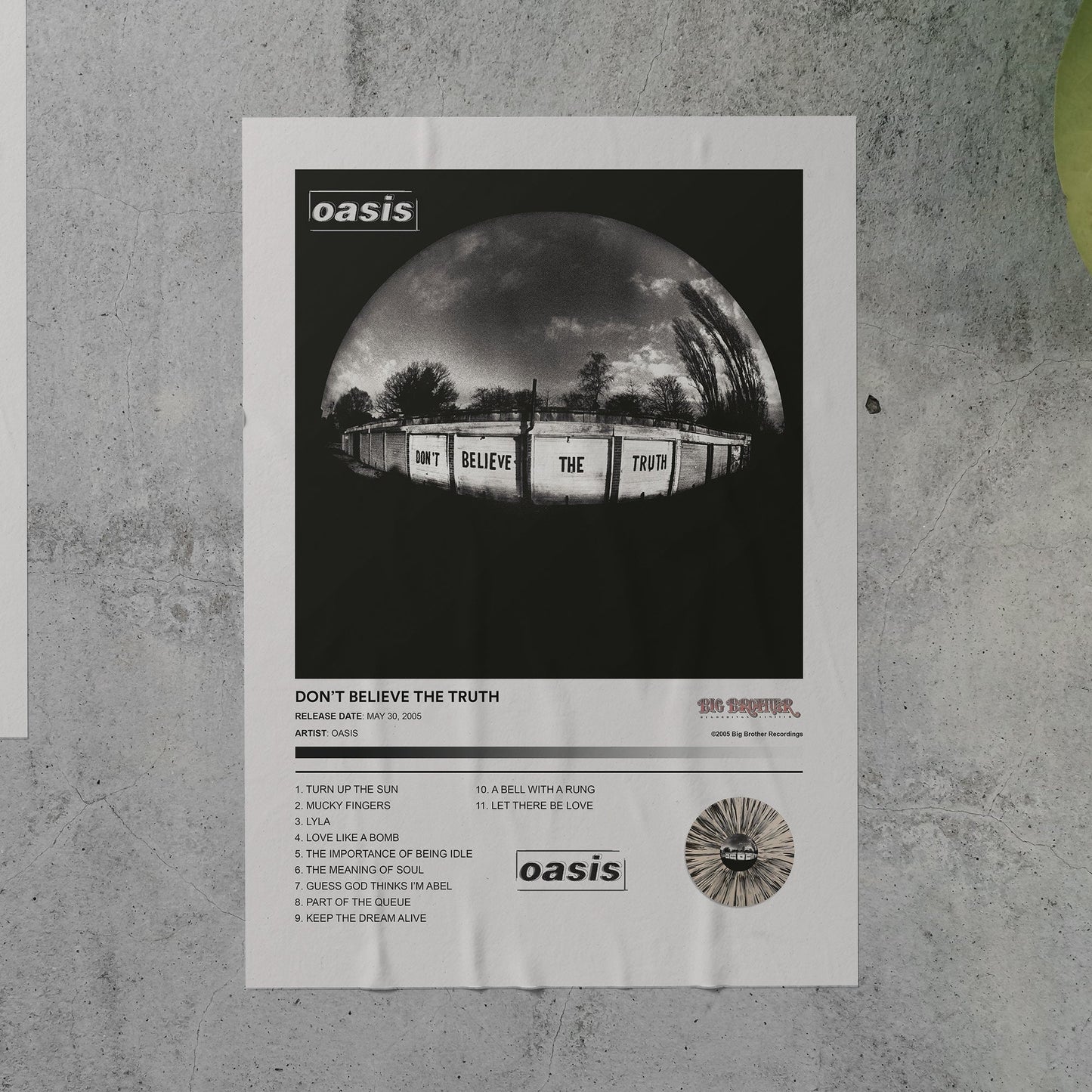 Oasis DON'T BELIEVE THE TRUTH Album Poster