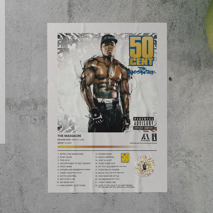 50 Cent THE MASSACRE Album Poster