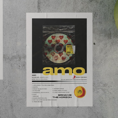 Bring Me The Horizon AMO Album Poster