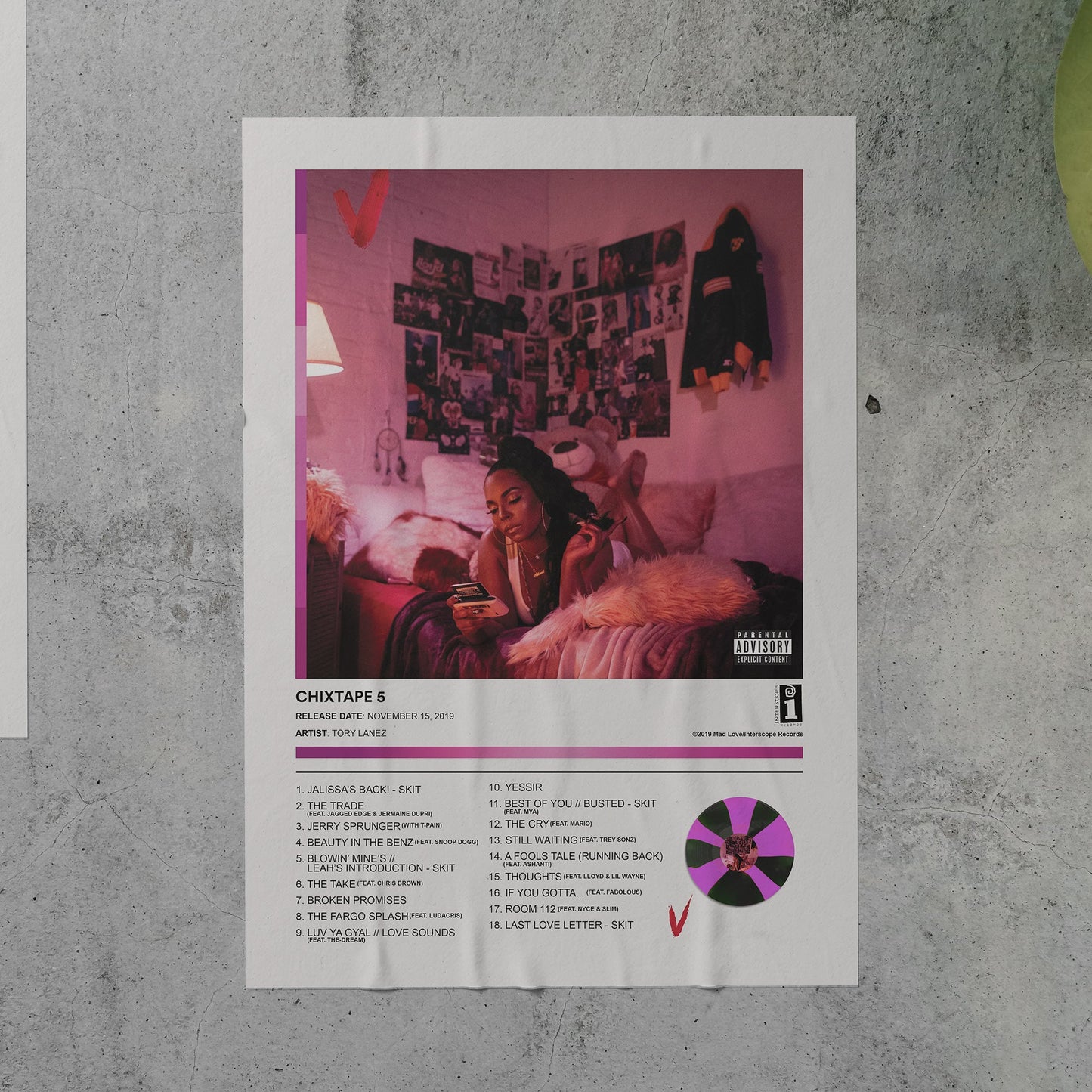 Tory Lanez CHIXTAPE 5 Album Poster