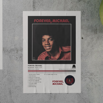Michael Jackson FOREVER, MICHAEL Album Poster
