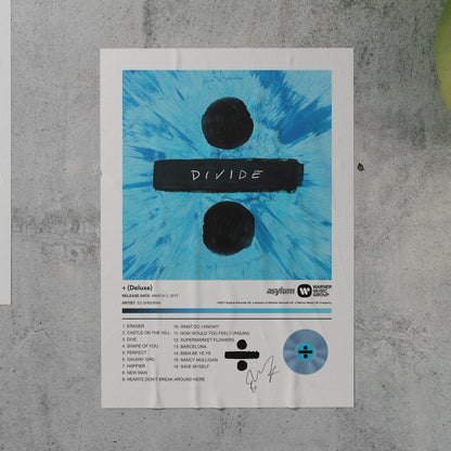 Ed Sheeran DIVIDE Album Poster