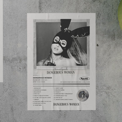 Ariana Grande DANGEROUS WOMAN Album Poster