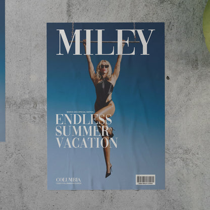 Miley Cyrus ENDLESS SUMMER VACATION Magazine Poster