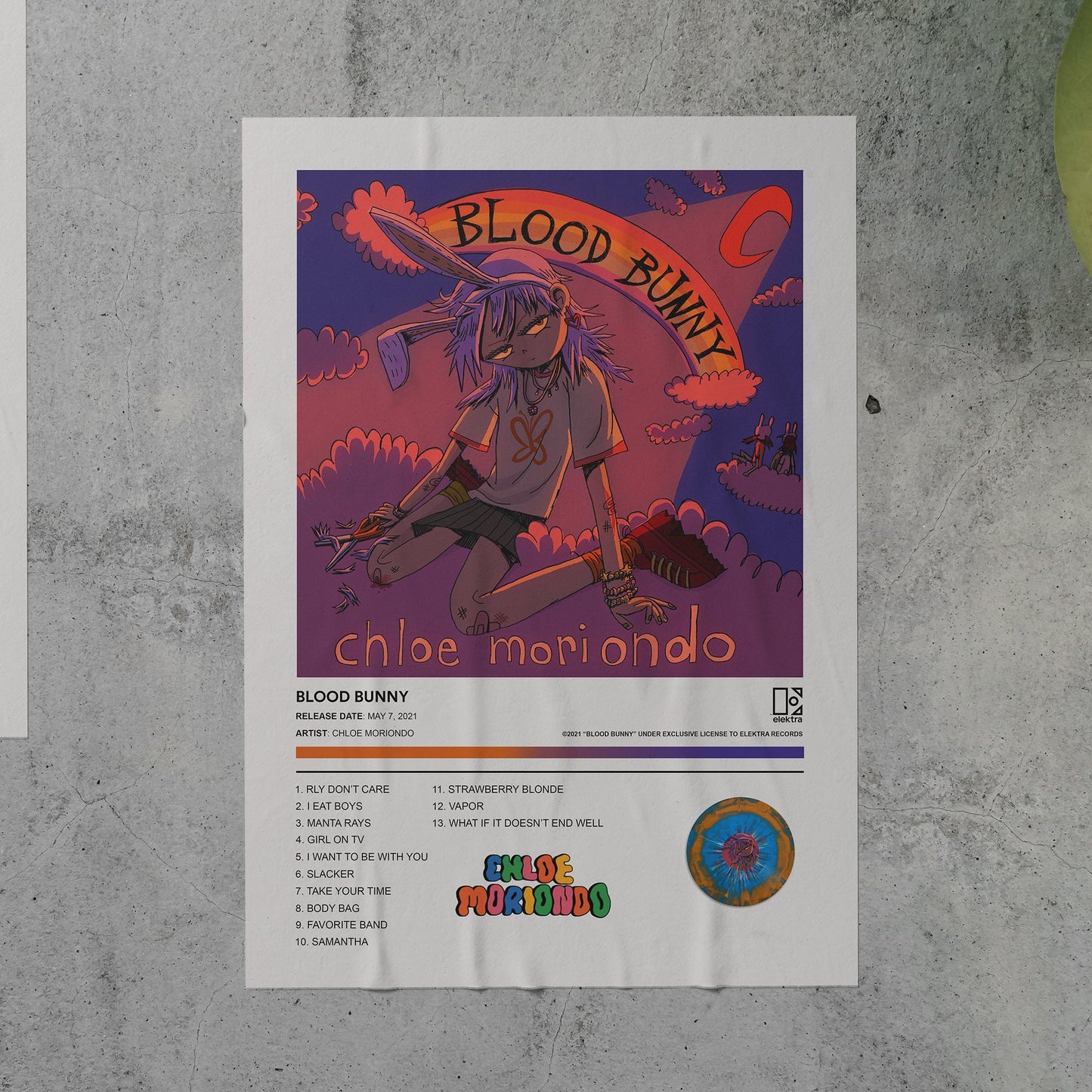 Chloe Moriondo BLOOD BUNNY Album Poster